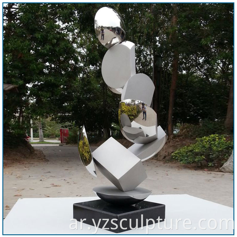 Abstract Stainless Steel Sculpture